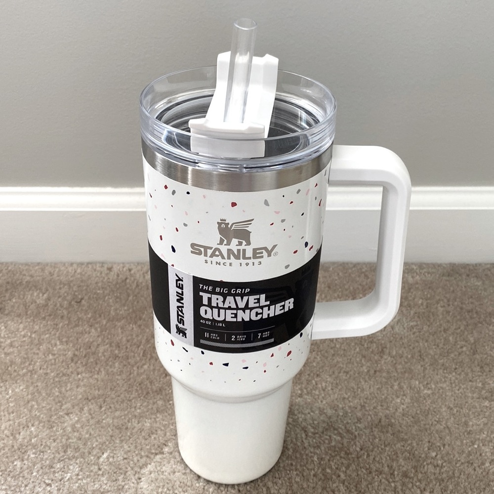 Stanley travel Quencher confetti 40 oz Terrazzo pearlescent